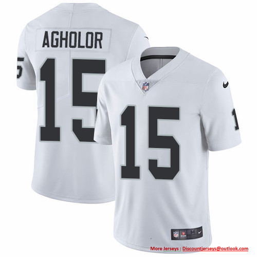Nike Raiders #15 Nelson Agholor White Men's Stitched NFL Vapor Untouchable Limited Jersey Nike Raiders #15 Nelson Agholor White Men's Stitched NFL Vapor Untouchable Limited Jersey