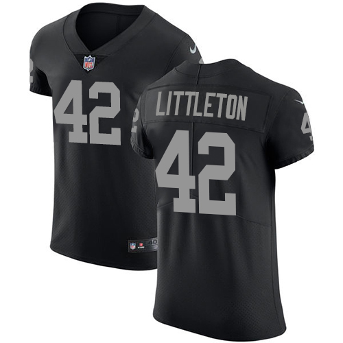 Nike Raiders #42 Cory Littleton Black Team Color Men's Stitched NFL Vapor Untouchable Elite Jersey Nike Raiders #42 Cory Littleton Black Team Color Men's Stitched NFL Vapor Untouchable Elite Jersey