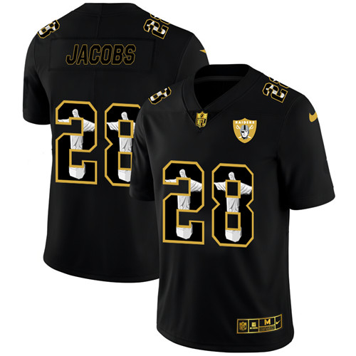 Las Vegas Raiders #28 Josh Jacobs Nike Carbon Black Vapor Cristo Redentor Limited NFL Jersey Las Vegas Raiders #28 Josh Jacobs Nike Carbon Black Vapor Cristo Redentor Limited NFL Jersey