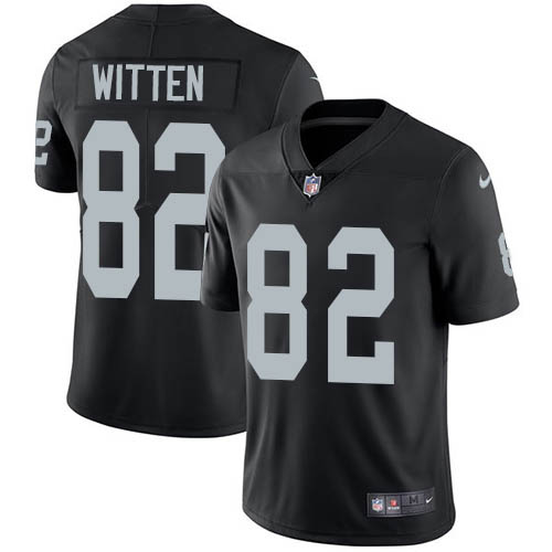 Nike Raiders #82 Jason Witten Black Team Color Men's Stitched NFL Vapor Untouchable Limited Jersey Nike Raiders #82 Jason Witten Black Team Color Men's Stitched NFL Vapor Untouchable Limited Jersey