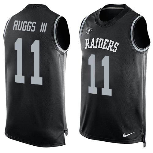 Nike Raiders #11 Henry Ruggs III Black Team Color Men's Stitched NFL Limited Tank Top Jersey Nike Raiders #11 Henry Ruggs III Black Team Color Men's Stitched NFL Limited Tank Top Jersey