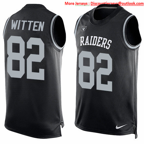 Nike Raiders #82 Jason Witten Black Team Color Men's Stitched NFL Limited Tank Top Jersey Nike Raiders #82 Jason Witten Black Team Color Men's Stitched NFL Limited Tank Top Jersey