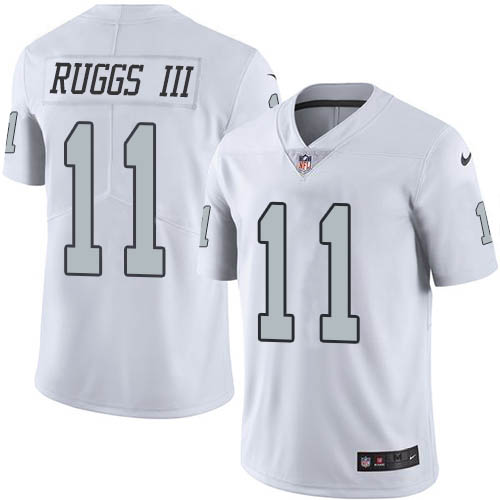 Nike Raiders #11 Henry Ruggs III White Men's Stitched NFL Limited Rush Jersey Nike Raiders #11 Henry Ruggs III White Men's Stitched NFL Limited Rush Jersey