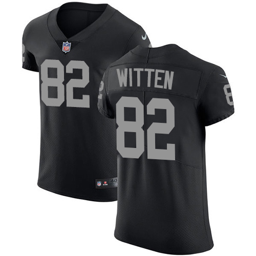 Nike Raiders #82 Jason Witten Black Team Color Men's Stitched NFL Vapor Untouchable Elite Jersey Nike Raiders #82 Jason Witten Black Team Color Men's Stitched NFL Vapor Untouchable Elite Jersey