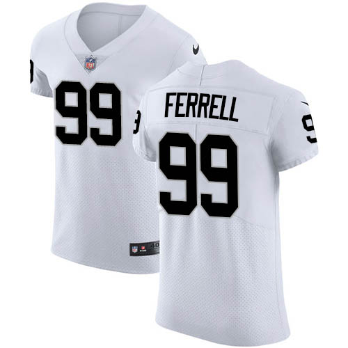 Nike Raiders #99 Clelin Ferrell White Men's Stitched NFL Vapor Untouchable Elite Jersey Nike Raiders #99 Clelin Ferrell White Men's Stitched NFL Vapor Untouchable Elite Jersey