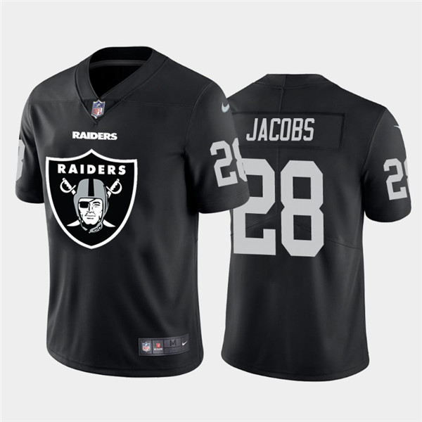 Nike Raiders 28 Josh Jacobs Black Team Big Logo Vapor Untouchable Limited Jersey Nike Raiders 28 Josh Jacobs Black Team Big Logo Vapor Untouchable Limited Jersey