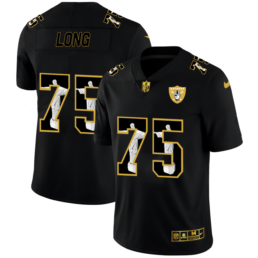 Nike Raiders 75 Howie Long Black Jesus Faith Edition Limited Jersey Nike Raiders 75 Howie Long Black Jesus Faith Edition Limited Jersey