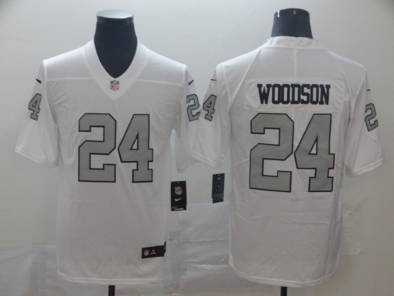 Nike Raiders 24 Charles Woodson White Color Rush Limited Jersey Nike Raiders 24 Charles Woodson White Color Rush Limited Jersey
