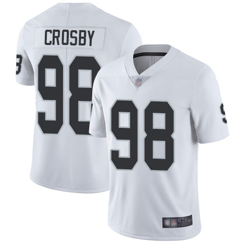 Raiders #98 Maxx Crosby White Men's Stitched Football Vapor Untouchable Limited Jersey Raiders #98 Maxx Crosby White Men's Stitched Football Vapor Untouchable Limited Jersey