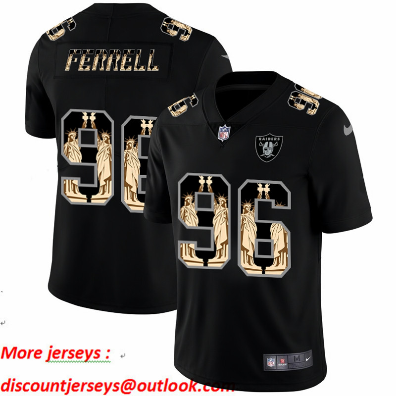 Nike Raiders 96 Clelin Ferrell Black Statue Of Liberty Limited Jersey Nike Raiders 96 Clelin Ferrell Black Statue Of Liberty Limited Jersey