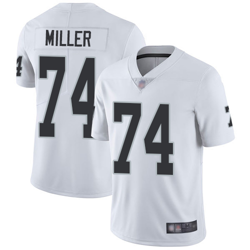 Raiders #74 Kolton Miller White Men's Stitched Football Vapor Untouchable Limited Jersey Raiders #74 Kolton Miller White Men's Stitched Football Vapor Untouchable Limited Jersey