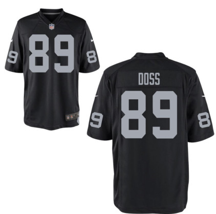 Raiders #89 Doss vapor limited Black Jersey Raiders #89 Doss vapor limited Black Jersey