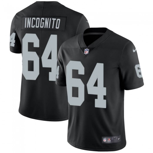 Men's Oakland Raiders #64 Richie Incognito Vapor Untouchable Limited Black Jersey Men's Oakland Raiders #64 Richie Incognito Vapor Untouchable Limited Black Jersey