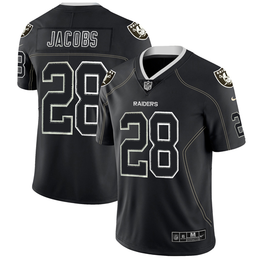 Raiders 28 Josh Jacobs Black Shadow Legend Limited Jersey Raiders 28 Josh Jacobs Black Shadow Legend Limited Jersey