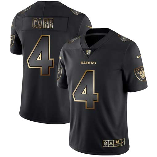 Nike Raiders 4 Derek Carr Black Gold Vapor Untouchable Limited Jersey Nike Raiders 4 Derek Carr Black Gold Vapor Untouchable Limited Jersey
