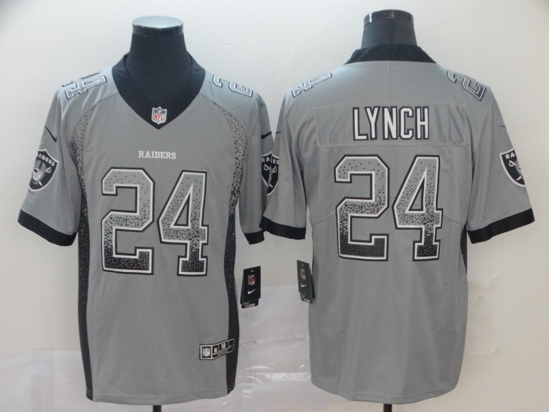 Nike Raiders 24 Marshawn Lynch Gray Drift Fashion Limited Jersey Nike Raiders 24 Marshawn Lynch Gray Drift Fashion Limited Jersey
