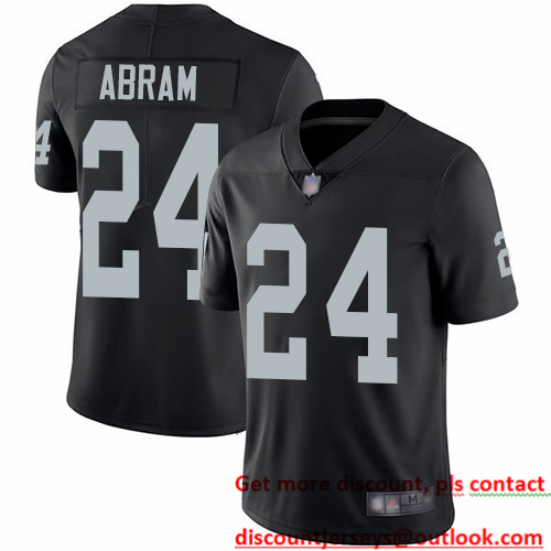 Raiders #24 Johnathan Abram Black Team Color Men's Stitched Football Vapor Untouchable Limited Jersey Raiders #24 Johnathan Abram Black Team Color Men's Stitched Football Vapor Untouchable Limited Jersey