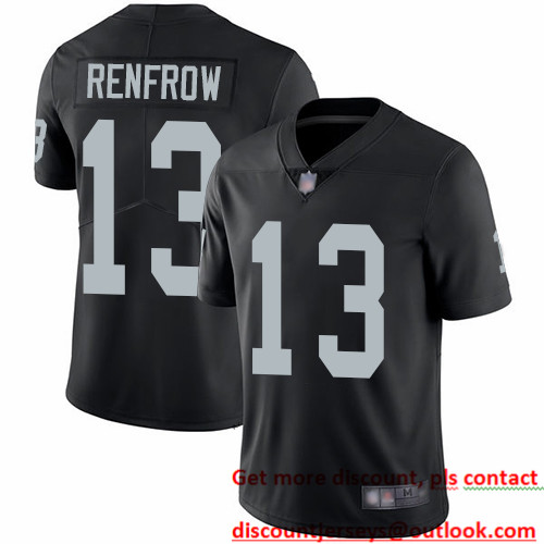 Raiders #13 Hunter Renfrow Black Team Color Men's Stitched Football Vapor Untouchable Limited Jersey