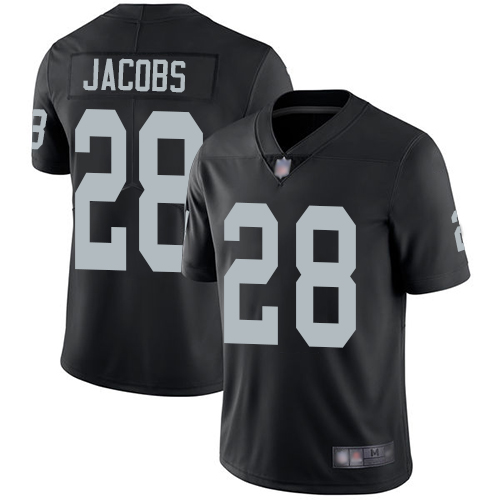 Raiders #28 Josh Jacobs Black Team Color Men's Stitched Football Vapor Untouchable Limited Jersey Raiders #28 Josh Jacobs Black Team Color Men's Stitched Football Vapor Untouchable Limited Jersey