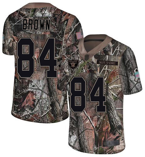 Raiders #84 Antonio Brown Camo Men's Stitched Football Limited Rush Realtree Jersey Raiders #84 Antonio Brown Camo Men's Stitched Football Limited Rush Realtree Jersey