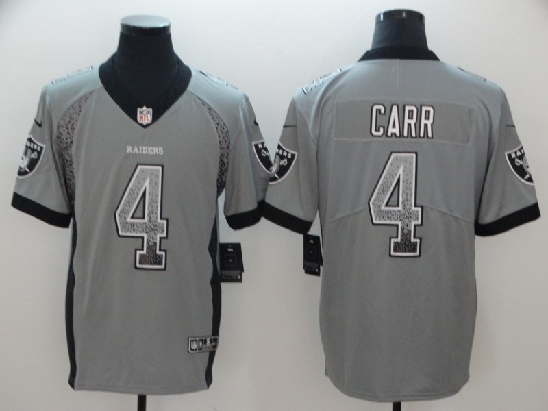 Nike Raiders 4 Derek Carr Gray Drift Fashion Limited Jersey Nike Raiders 4 Derek Carr Gray Drift Fashion Limited Jersey