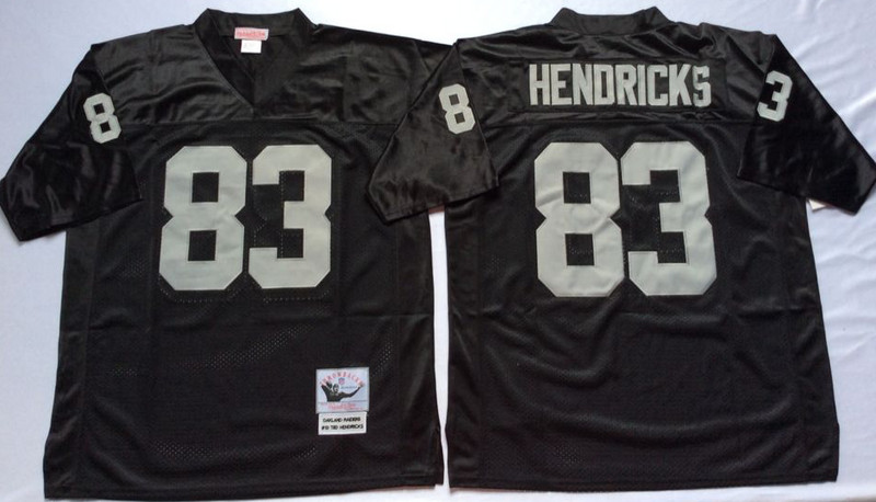 Mitchell And Ness Raiders #83 Ted Hendricks balck Throwback Stitched NFL Jersey Mitchell And Ness Raiders #83 Ted Hendricks balck Throwback Stitched NFL Jersey