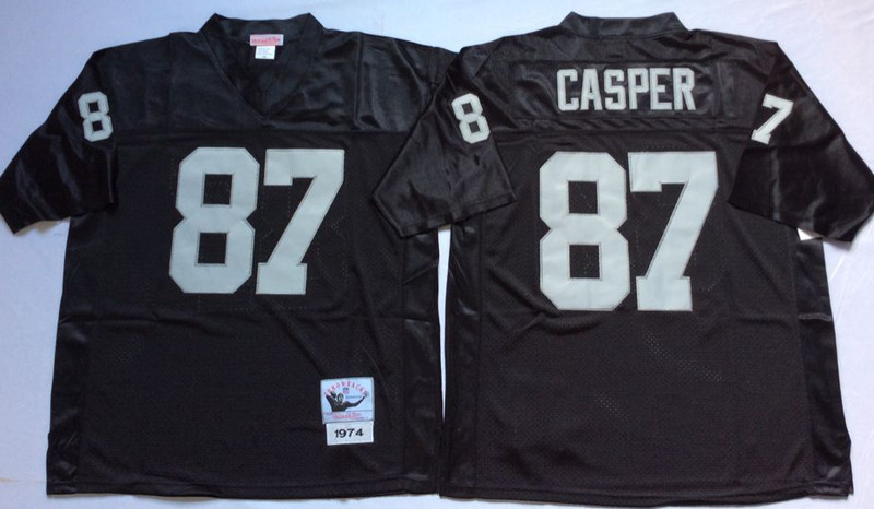 Mitchell And Ness Raiders #87 casper balck Throwback Stitched NFL Jersey Mitchell And Ness Raiders #87 casper balck Throwback Stitched NFL Jersey