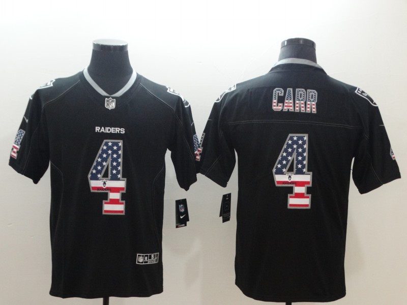 Nike Raiders 4 Derek Carr Black USA Flag Limited Jersey Nike Raiders 4 Derek Carr Black USA Flag Limited Jersey