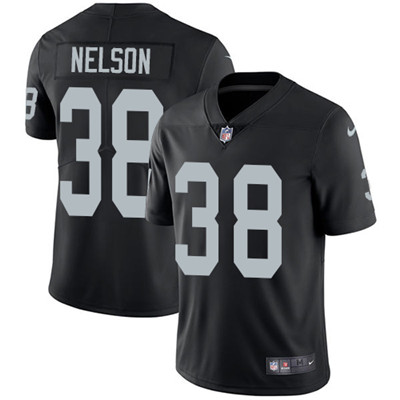 Nike Raiders #38 Nick Nelson Black Team Color Men's Stitched NFL Vapor Untouchable Limited Jersey Nike Raiders #38 Nick Nelson Black Team Color Men's Stitched NFL Vapor Untouchable Limited Jersey