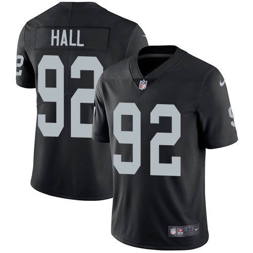 Nike Raiders #92 P.J. Hall Black Team Color Men's Stitched NFL Vapor Untouchable Limited Jersey Nike Raiders #92 P.J. Hall Black Team Color Men's Stitched NFL Vapor Untouchable Limited Jersey