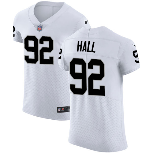 Nike Raiders #92 P.J. Hall White Men's Stitched NFL Vapor Untouchable Elite Jersey Nike Raiders #92 P.J. Hall White Men's Stitched NFL Vapor Untouchable Elite Jersey