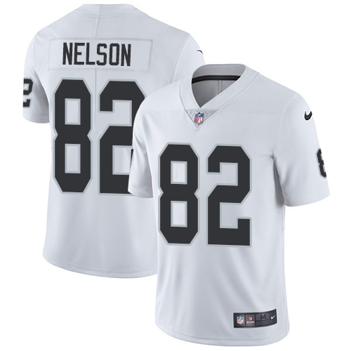 Nike Raiders #82 Jordy Nelson White Men's Stitched NFL Vapor Untouchable Limited Jersey Nike Raiders #82 Jordy Nelson White Men's Stitched NFL Vapor Untouchable Limited Jersey