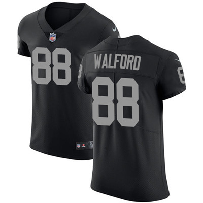 Nike Raiders #88 Clive Walford Black Team Color Men's Stitched NFL Vapor Untouchable Elite Jersey Nike Raiders #88 Clive Walford Black Team Color Men's Stitched NFL Vapor Untouchable Elite Jersey