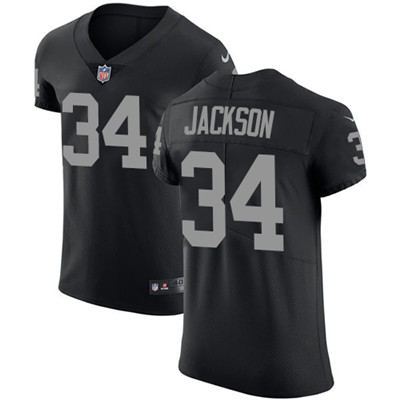 Nike Raiders #34 Bo Jackson Black Team Color Men's Stitched NFL Vapor Untouchable Elite Jersey Nike Raiders #34 Bo Jackson Black Team Color Men's Stitched NFL Vapor Untouchable Elite Jersey