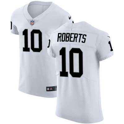 Nike Raiders #10 Seth Roberts White Men's Stitched NFL Vapor Untouchable Elite Jersey Nike Raiders #10 Seth Roberts White Men's Stitched NFL Vapor Untouchable Elite Jersey