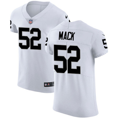 Nike Raiders #52 Khalil Mack White Men's Stitched NFL Vapor Untouchable Elite Jersey Nike Raiders #52 Khalil Mack White Men's Stitched NFL Vapor Untouchable Elite Jersey
