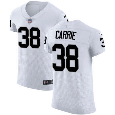 Nike Raiders #38 T.J. Carrie White Men's Stitched NFL Vapor Untouchable Elite Jersey Nike Raiders #38 T.J. Carrie White Men's Stitched NFL Vapor Untouchable Elite Jersey