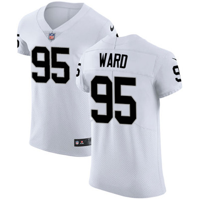Nike Raiders #95 Jihad Ward White Men's Stitched NFL Vapor Untouchable Elite Jersey Nike Raiders #95 Jihad Ward White Men's Stitched NFL Vapor Untouchable Elite Jersey