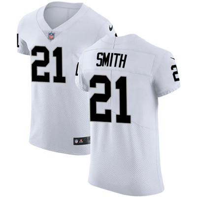 Nike Raiders #21 Sean Smith White Men's Stitched NFL Vapor Untouchable Elite Jersey Nike Raiders #21 Sean Smith White Men's Stitched NFL Vapor Untouchable Elite Jersey