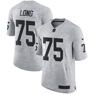 Nike Raiders #75 Howie Long Gray Men's Stitched NFL Limited Gridiron Gray II Jersey Nike Raiders #75 Howie Long Gray Men's Stitched NFL Limited Gridiron Gray II Jersey
