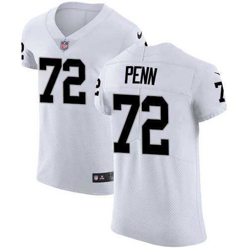 Nike Raiders #72 Donald Penn White Men's Stitched NFL Vapor Untouchable Elite Jersey Nike Raiders #72 Donald Penn White Men's Stitched NFL Vapor Untouchable Elite Jersey