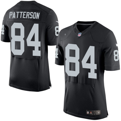 Nike Raiders #84 Cordarrelle Patterson Black Team Color Men's Stitched NFL New Elite Jersey Nike Raiders #84 Cordarrelle Patterson Black Team Color Men's Stitched NFL New Elite Jersey