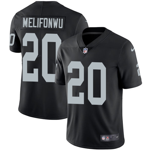 Nike Raiders #20 Obi Melifonwu Black Team Color Men's Stitched NFL Vapor Untouchable Limited Jersey Nike Raiders #20 Obi Melifonwu Black Team Color Men's Stitched NFL Vapor Untouchable Limited Jersey