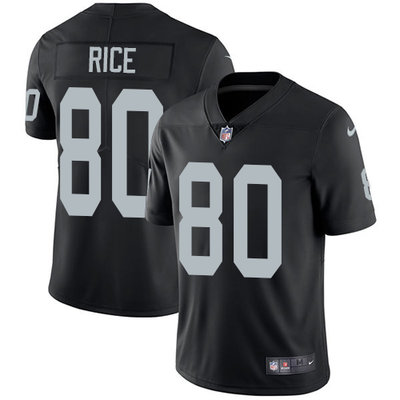 Nike Raiders #80 Jerry Rice Black Team Color Men's Stitched NFL Vapor Untouchable Limited Jersey Nike Raiders #80 Jerry Rice Black Team Color Men's Stitched NFL Vapor Untouchable Limited Jersey