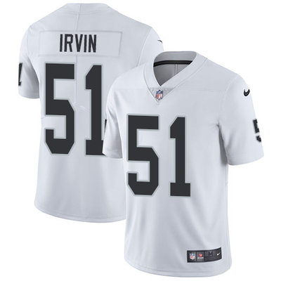 Nike Raiders #51 Bruce Irvin White Men's Stitched NFL Vapor Untouchable Limited Jersey Nike Raiders #51 Bruce Irvin White Men's Stitched NFL Vapor Untouchable Limited Jersey