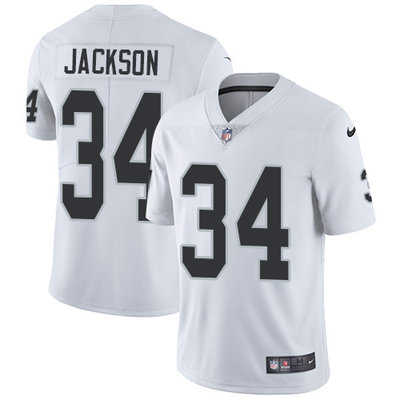 Nike Raiders #34 Bo Jackson White Men's Stitched NFL Vapor Untouchable Limited Jersey Nike Raiders #34 Bo Jackson White Men's Stitched NFL Vapor Untouchable Limited Jersey