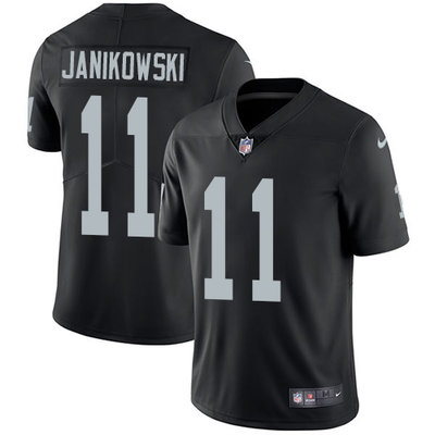Nike Raiders #11 Sebastian Janikowski Black Team Color Men's Stitched NFL Vapor Untouchable Limited Jersey Nike Raiders #11 Sebastian Janikowski Black Team Color Men's Stitched NFL Vapor Untouchable Limited Jersey