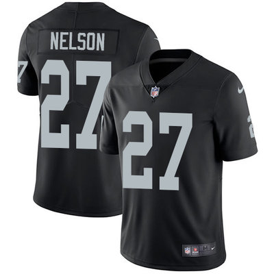 Nike Raiders #27 Reggie Nelson Black Team Color Men's Stitched NFL Vapor Untouchable Limited Jersey Nike Raiders #27 Reggie Nelson Black Team Color Men's Stitched NFL Vapor Untouchable Limited Jersey