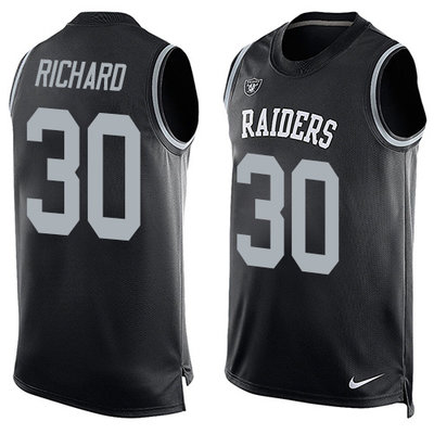 Nike Raiders #30 Jalen Richard Black Team Color Men's Stitched NFL Limited Tank Top Jersey Nike Raiders #30 Jalen Richard Black Team Color Men's Stitched NFL Limited Tank Top Jersey