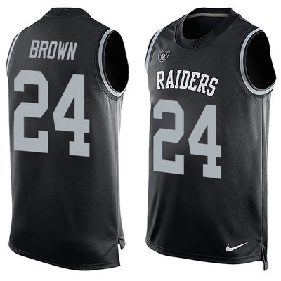 Nike Raiders #24 Willie Brown Black Team Color Men's Stitched NFL Limited Tank Top Jersey Nike Raiders #24 Willie Brown Black Team Color Men's Stitched NFL Limited Tank Top Jersey